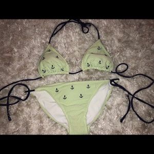 Great condition green/white anchor⚓️ bikini!